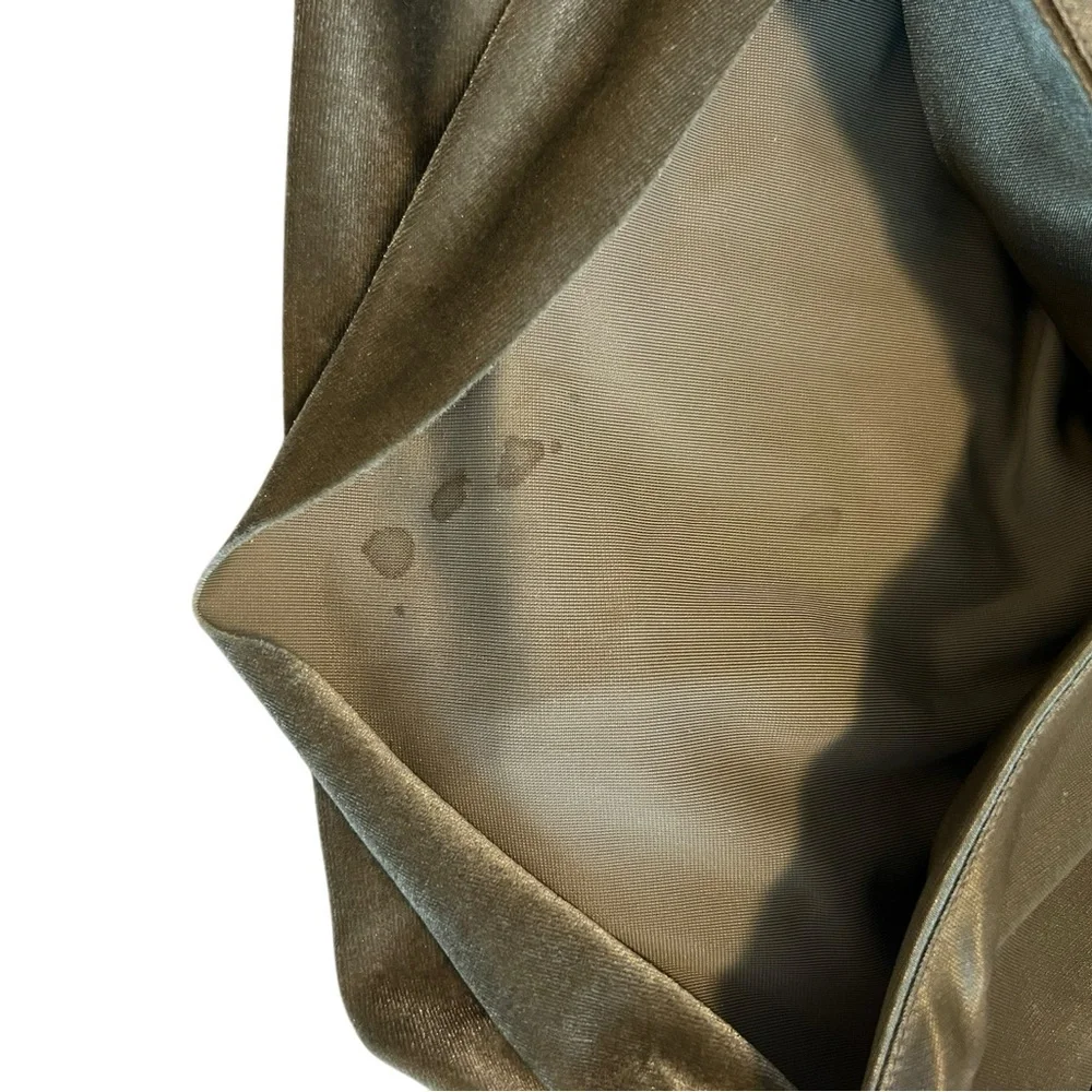 Jenny Yoo Saba Velvet Cowl Neck Slip Gown. Sage Green. Maxi Length. Size 2 - Picture 14 of 16